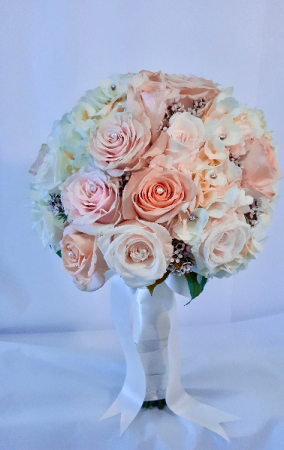 Blush & Bejeweled Bridal Bouquet