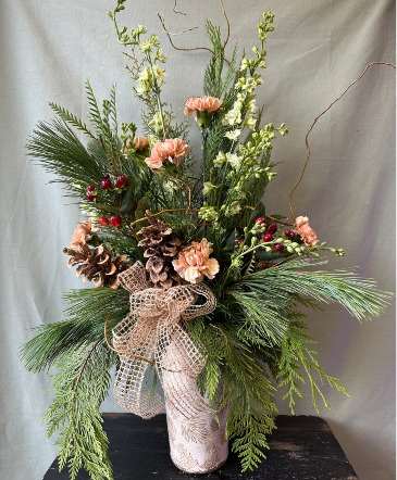 Blush & Berry Pinecone Bouquet  in La Grande, OR | FITZGERALD FLOWERS