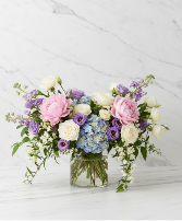 Blush & Blue Harmony Floral Arrangement