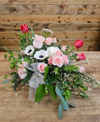 Blush Bowl Floral Arrangement 