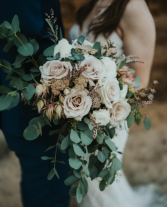 Blush Cascading Bridal Bouquet