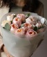 Blush Garden Rose Bouquet This design is presented as a hand-tied bouquet and may also be styled in a vase upon customer preference.