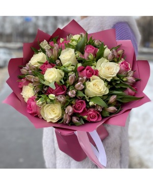 Blush Harmony Bouquet assorted flowers