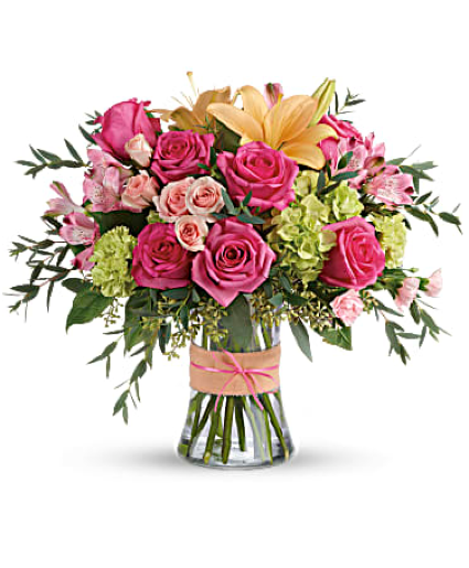 Blush Life Bouquet Vase Arrangement