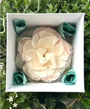 Blush Orchard Petal Soap Flower