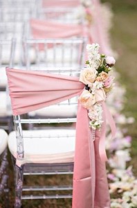 Blush Pink Chair Decoration 