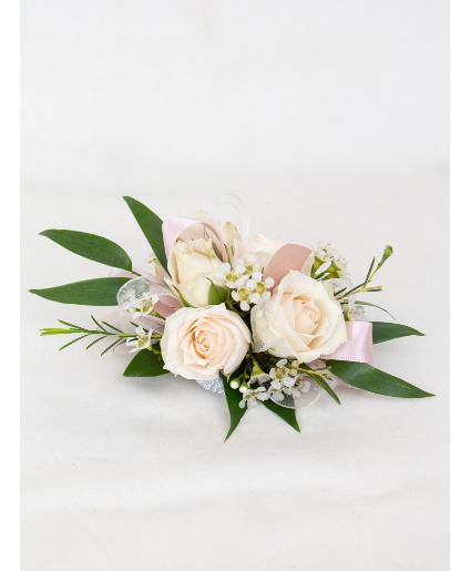 Blush Pink Corsage Prom Flowers