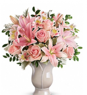 Blush pinks and whites  Vase 
