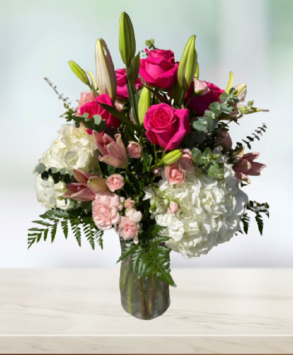 Blushing beauty Pink Flower Bouquet Pink Flower Delivery