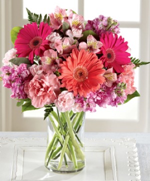 BLUSHING BEAUTY ARRANGEMENT 