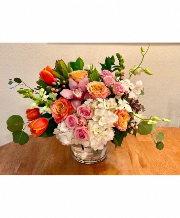Blushing Blossoms Flower Bouquet in Laguna Niguel, CA | Reher's Fine Florals And Gifts