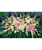 Blushing Blooma Casket cover