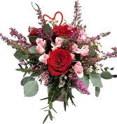 Blushing Blooms Vase Arrangement