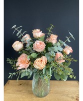 Blush Velvet Vase Arrangement