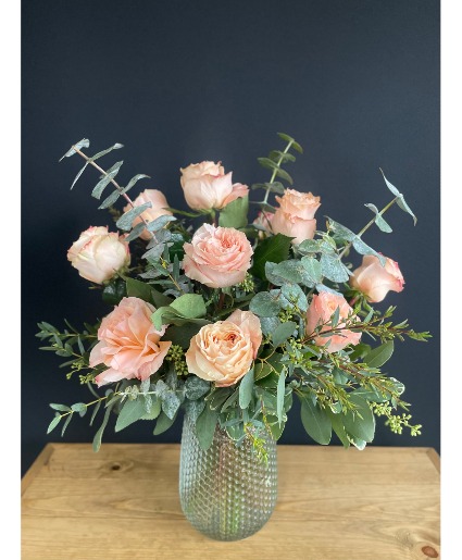 Blush Velvet Vase Arrangement