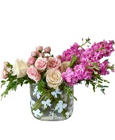 Blushing Bows Custom Vase