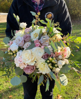 Blushing Bride  A bridal bouquet of mauve, blush, and cream. 