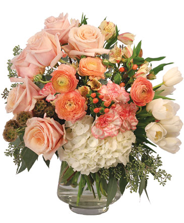 Blushing Elegance Bouquet Arrangement in Denver, CO | THE FLOWER DUDE DENVER