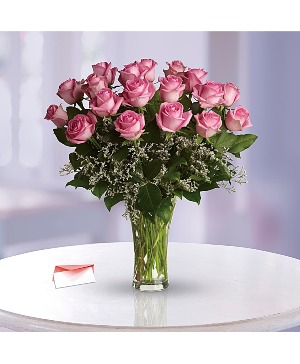 Blushing For You vase arrangement
