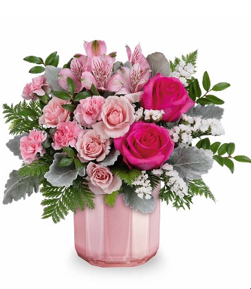 Blushing Gem Bouquet  T25V300  in Fort Worth, TX | DAVIS FLORAL DESIGNS