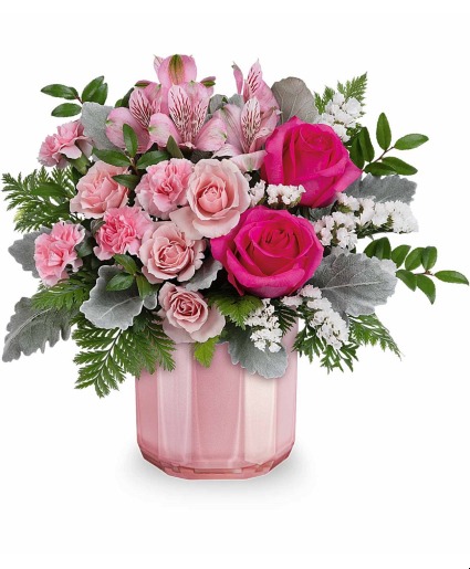 Blushing Gem Flower Arrangement