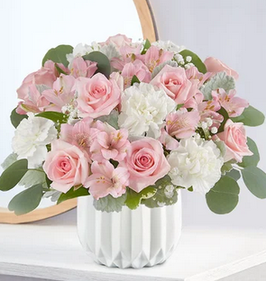 Blushing in Pink Mixed Floral Bouquet