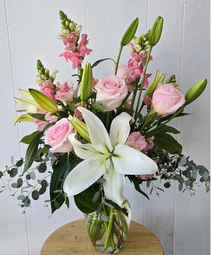 Blushing Lily Bouquet Flower Arrangement