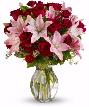 Blushing Love Arrangement in Winston Salem, NC | RAE'S NORTH POINT FLORIST INC. Blushing Love Arrangement in Winston Salem, NC | RAE'S NORTH POINT FLORIST INC.
