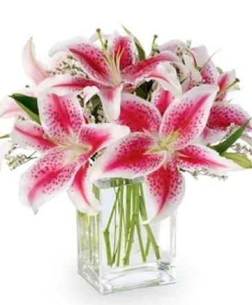 Blushing love Bouquet vase in Spokane, WA | FOUR SEASONS PLANT & FLOWER SHOP