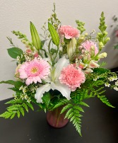 Blushing pinks and white  fresh florals 