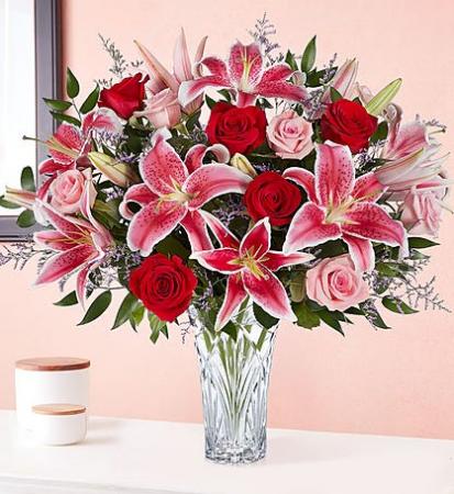 Blushing Rose & Lily Bouquet