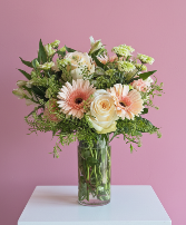 Blushing Sweetness Vase Arrangement 