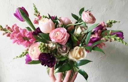 Blushing Vase Arrangement