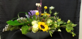 Boat Load of Flowers Modern Arrangement