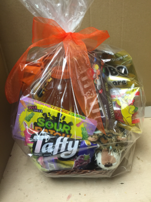 Stuffed animal snack basket 