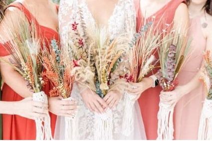 Boho Bouquet Wedding Silk