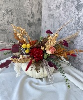 Boho-Fall Pumpkin Fall Arrangement
