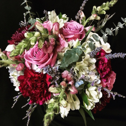 Burgundy-n- Blush Bouquet Bridal Bouquet