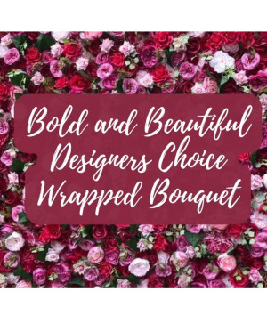 Wrapped Bouquet Bold and Beautiful  Cut Flowers