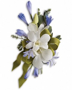 Bold and Blue Pin-On Corsage Mother's Day Corsage