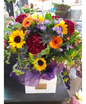 Bold and Bright vase arrangement