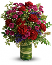 Bold and Vibrant Love Cylinder Vase