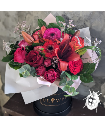 Bold Love Bloom Box Designer Hand Tied Bouquet