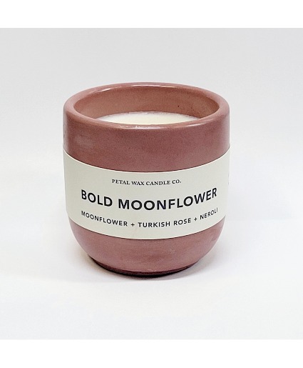 Bold Moonflower 10oz Candle $20