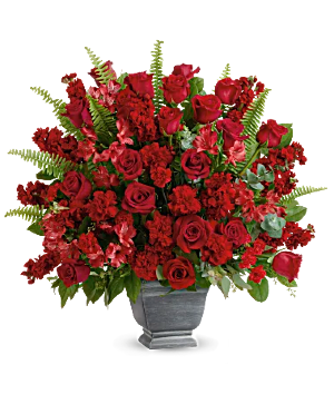 Bold Tribute Bouquet sympathy arrangement