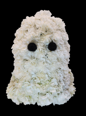 Boo For You Ghost Fresh Flower Arrangement  in Troy, MI | DELLA'S MAPLE LANE FLORIST