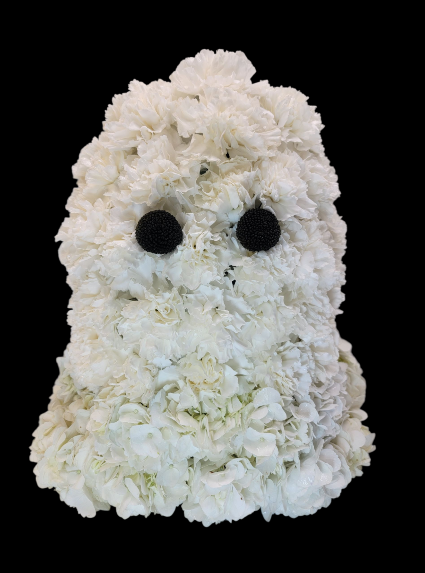 Boo For You Ghost Fresh Flower Arrangement 
