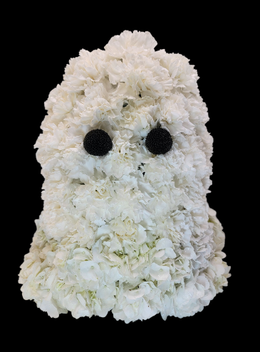 Boo For You Ghost Fresh Flower Arrangement  in Troy, MI | ACCENT FLORIST
