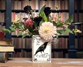 Edgar Allan Poe Book Vase