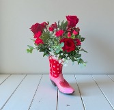 Boot Scootin' Boogie w/keepsake boot vase